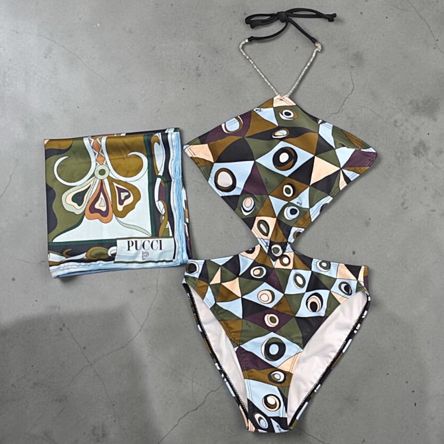 Yingdong Resort One-Piece & Scarf